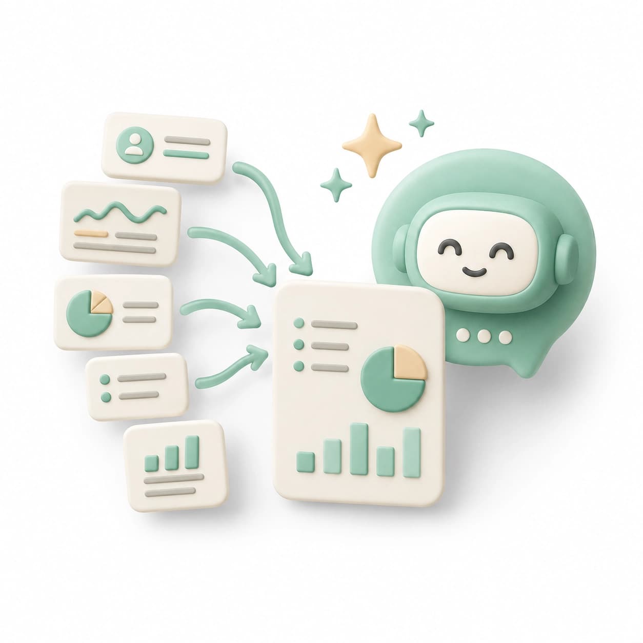 Resumos e insights automáticos